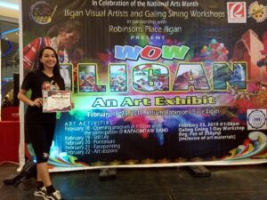 Lovely Dayanara Acabal at WOW Iligan: An Art Exhibit